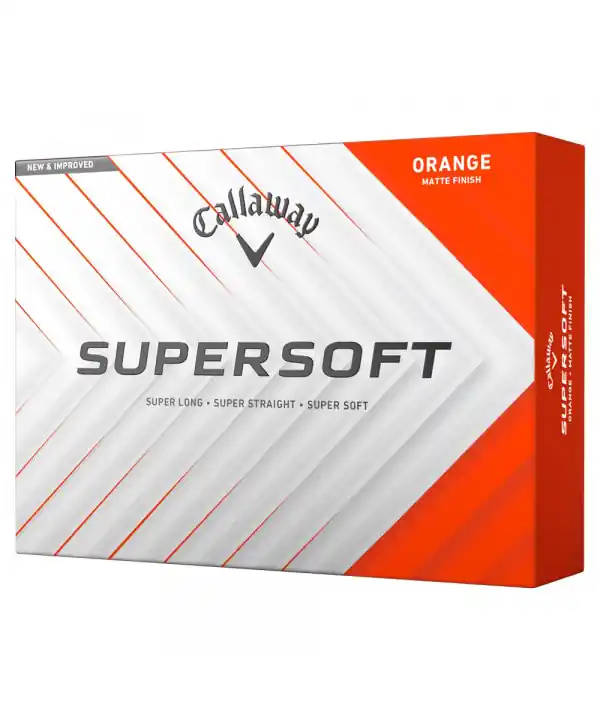 Golfové míčky Callaway Supersoft Matte Orange (12 ks) Bezpečná Platba
