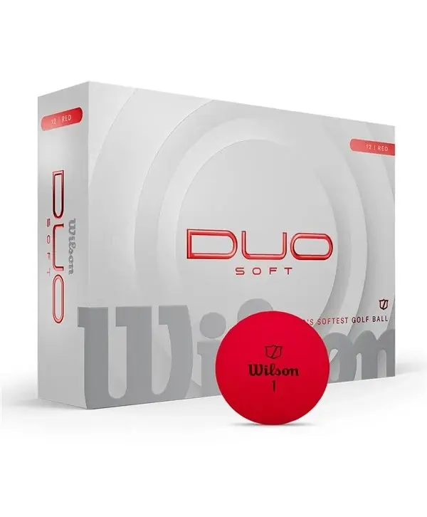 Ověřený Golfové míčky Wilson Duo Soft Red (12 ks)