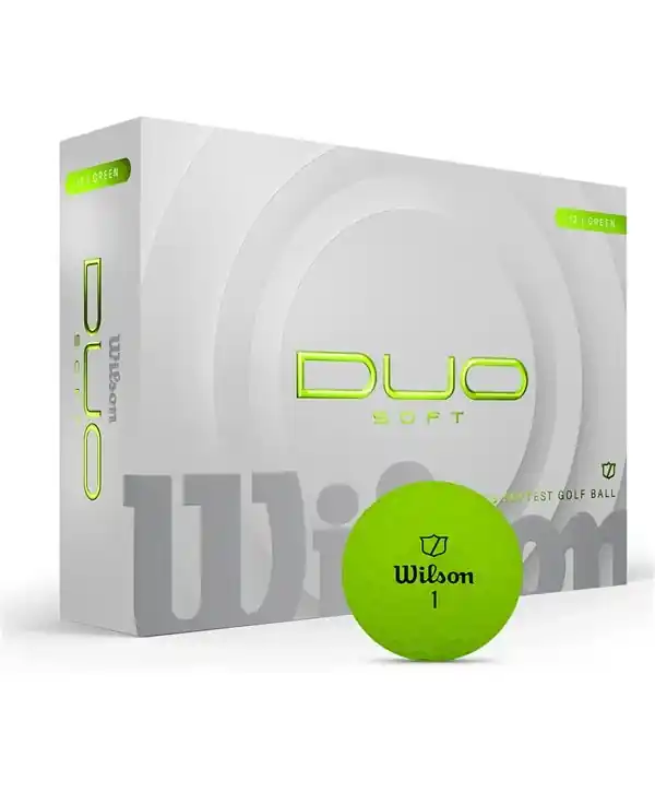 Sezónní Sleva Golfové míčky Wilson Duo Soft Green(12 ks)