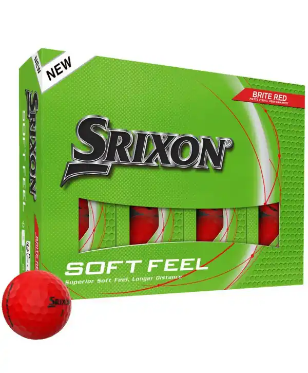Aktuální Golfové míčky Srixon Soft Feel Brite Red (12 ks)